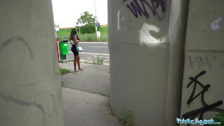 Public Agent - Csöcsös barna nőci pénzért reszel