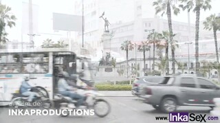 18 éves, alárendelt venezuelai először kap anális dugást Lima utcáin